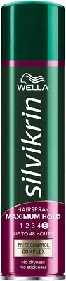 WELLA Silvikrin Hairspray, Maximum Hold, 400 ml (Pack of 1)  - Image 1 of 4