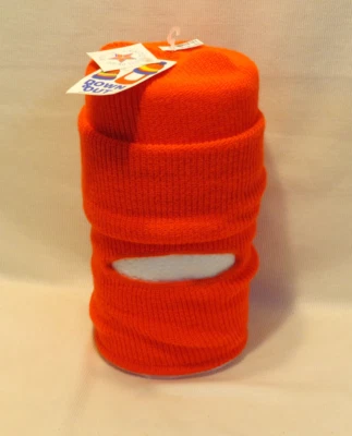 NEW NOS Blaze Orange, Baclava/Hat, Safety Hunting USA Made, New-with-Tags, NICE! - Image 1 of 4