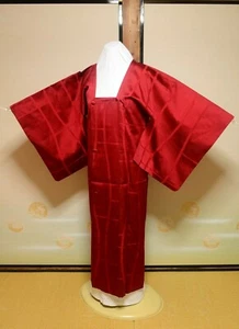 Long Michiyuki Japanese vintage Long Coat Jacket Kimono Women 126cm /1125 - Bild 1 von 7