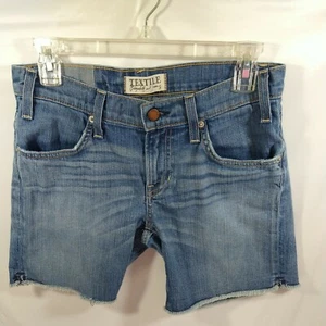 Textile Elizabeth and James Denim Jean Shorts Size 25 Nell Frayed Cut-off - Picture 1 of 12