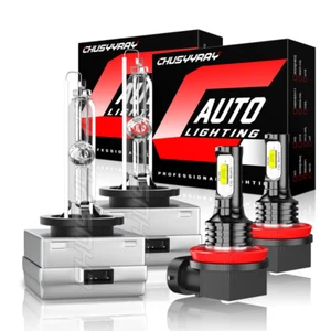 For Range Rover Sport 2010-2018 Xenon HID Headlight HI/Low + LED Fog Light Bulbs - Picture 1 of 16