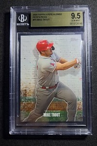 🔥⚾️2020 BGS  9.5 Topps X Pete Alonso Pete's Picks  Mike Trout   GEM MINT