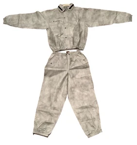 Frogg Toggs Rain Suit Small Ultra Light Gray Camo Jacket Pants Hood - Picture 1 of 17