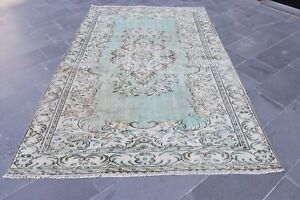 Turkish rug, Vintage rug, Handmade rug, Floor rug, Boho rug, 5.4 x 8.8 ft TR4447