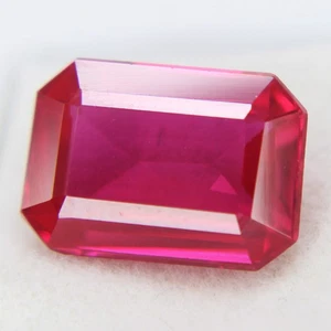 Natural Red Ruby 6.30 Ct Emerald Shape Loose Gemstones - Picture 1 of 5