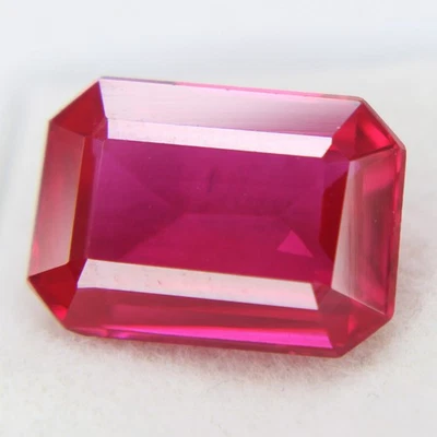 Natural Red Ruby 6.30 Ct Emerald Shape Loose Gemstones - Image 1 of 4