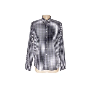 Men's Blue Lands' End Gingham Shirt - Size L - Picture 1 of 4
