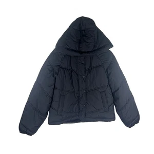 Chaqueta acolchada con capucha forrada de piel sintética negra Arizona Jean Co talla XS NUEVA - Imagen 1 de 9