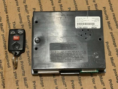 56021223AC 1998 Dodge Dakota  PL PW 4WD Body Control Module BCM CTM With Key Fob - Image 1 of 4