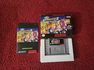 Super Bomberman 2 II Nintendo SNES CIB Complete Box Manual - Picture 1 of 13