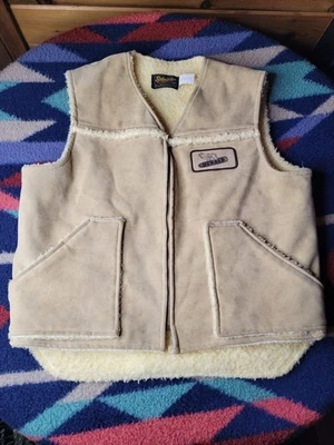 Colete Vintage Swingster Dekalb Masculino Grande Sherpa Camurça Artificial Alimentação Semente Fazenda de Milho - Imagem 1 de 4