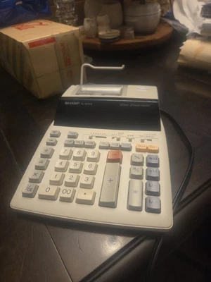Sharp Desktop Calculator EL-1801PIII (12 Digits) Works And Print - Image 1 of 3