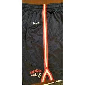 New England Patriots Shorts Reebok On Field blau authentisch Seitenlinie Herren Medium - Bild 1 von 9
