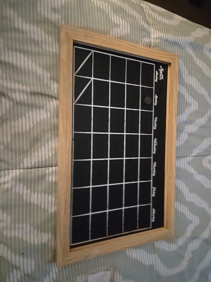 Chalkboard Calendar & Bulletin Combo Board  - Image 1 of 3