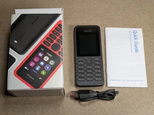 Nokia 130 RM-1037 O2 Black Mobile Phone Boxed With Charger - Picture 1 of 19