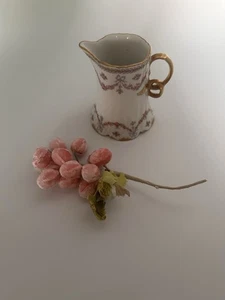 Haviland Limoges 842 Pink RoseSwag Ribbon Ribbon Creamers - Picture 1 of 3
