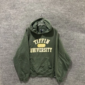 Vintage 00’s Gear For Sports Tiffin University Men’s Green THRASHED Hoodie 2XL  - Bild 1 von 11