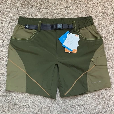 Columbia Youth Shorts Large UPF 50 Omni Shade Green UPF Fishing Lightweight Hike - Image 1 of 4