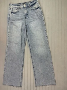 Sincerely Jule Size 7 28 Womens Jeans Wide Leg Raw Hem High Rise Cotton - Picture 1 of 3