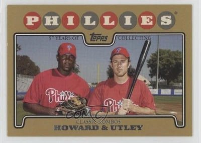 2008 Topps Classic Combos Gold Border /2008 Ryan Howard Chase Utley #98 - Image 1 of 2
