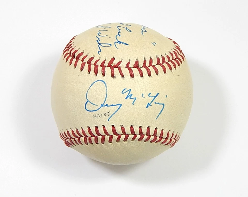 Denny McLain Detroit Tigers Signed Vintage Baseball Autograph Auto - Image 1 of 3