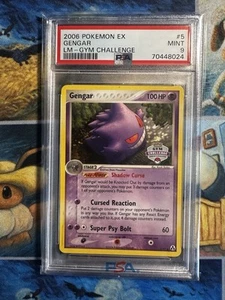 GENGAR Gym Challenge Stamped 5/92 Pokemon TCG 2006 EX Legend Maker PSA 9 - Picture 1 of 3