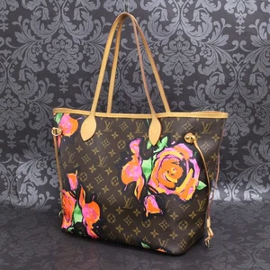LOUIS VUITTON Monogram Rose Neverfull MM Tote Bag Shoulder Bag M48613 #6 Rise-on - Picture 1 of 24