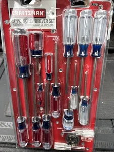 NEW Sears Craftsman USA NOS 17 piece Screwdriver Set Phillips FLAT TORX 31794 - Picture 1 of 12