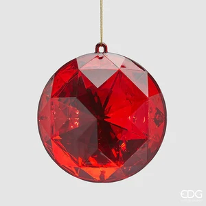 EDG Enzo De Gasperi Decoro Diamante Rotondo di Natale da Appendere D 12,5 Cm L 6 - Imagen 1 de 1