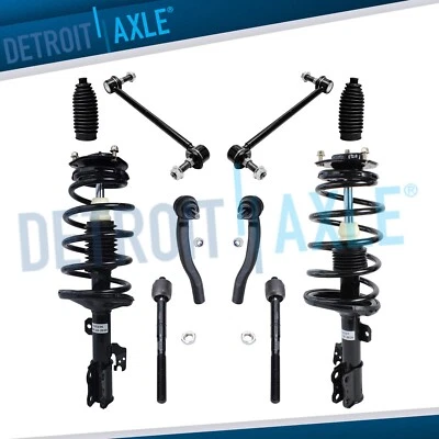 FWD Front Struts w/ Coil Springs Tie Rods Sway Bars for 2005-2010 Toyota Sienna - Image 1 of 4