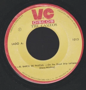 THE CAMEOS RARE NORTHERN SOUL MEXICAN 45 HEAR! THE LOVE OF A BOY 1968 - Picture 1 of 2