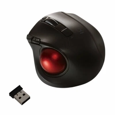 Nakabayashi Digio 2 Q Minimal Trackball Bluetooth Mouse Quiet 5 Button black - Image 1 of 4