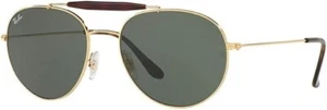 Ray-Ban RB3540 001 Gold Round Green Classic Non-Polarized 56mm Unisex Sunglasses - Picture 1 of 3
