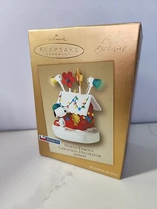 2003 Hallmark World-Famous Christmas Decorator Peanuts Snoopy Club New MIB - Picture 1 of 4