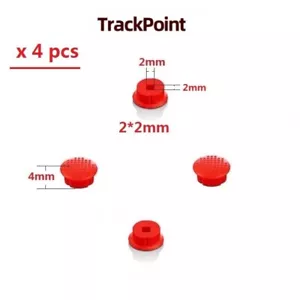 4pcs Dome Rubber Mouse Pointer TrackPoint Cap For Lenovo ThinkPad Laptop 2*2mm - Picture 1 of 4