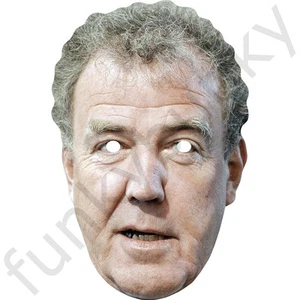 Máscara facial de tarjeta de celebridad Jeremy Clarkson - lista para usar - vestido elegante - Imagen 1 de 2