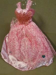Abito da ballo rosa con farfalla fatto per moda bambola vestito venditore Regno Unito spedizione gratuita - Foto 1 di 4
