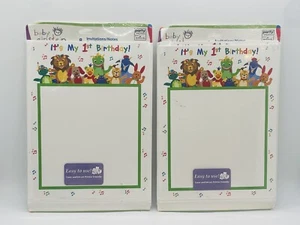Lot of 2- Baby Einstein Hallmark Party Express - 1st Birthday Invitations 8/pk - Picture 1 of 9