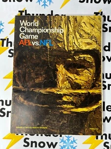 ⚡️❄️ 1967 World Championship Game AFL vs. NFL 1st Super Bowl Official Program - Picture 1 of 7