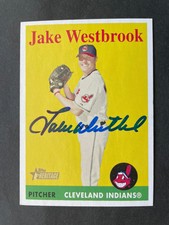 2007 Topps (Heritage) SIGNED: Jake Westbrook, INDIANS #439