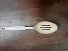 Vintage Ekco Almond Slotted Serving Spoon ~ 11" ~ Made in USA