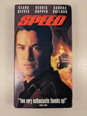 Speed VHS Keanu Reaves Sandra Bullock Dennis Hopper wild crazy Ride Movie - Image 1 of 4