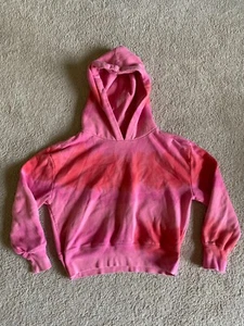 GAP Kids Girls Hoodie Pullover Sweatshirt Pink Tie Dye Marbled. size XL (12) Fun - Picture 1 of 13