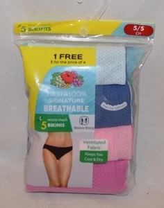 Paquete de 5 bikinis de micro malla transpirables Fruit of the Loom Signature - Imagen 1 de 2