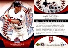 Mark Davidson 2007 Upper Deck 1987 World Series 20th Anniversary #21 Card