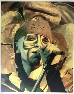 Peter Gabriel Genesis signed Photo 16x20 inch vintage image beckett coa - Picture 1 of 9