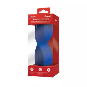 iSound Bluetooth Twist Mini Speaker Blue Clear Advance Noise Cancellation - Picture 1 of 1