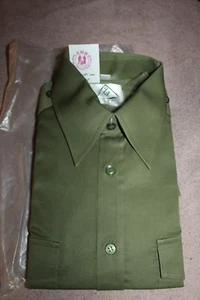 Rare Unused & Original Pre 2003 Iraqi Army Green Long Sleeve Uniform Shirt wTags - Picture 1 of 12