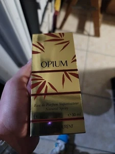 OPIUM EDP 1oz/30ml By YSL VINTAGE PLASTIC CASING RARE FIND - Picture 1 of 2