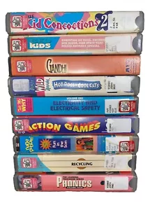 Obscure VHS Tapes Children's Videos 90s Odd Learning Kids Shows Vintage HTF OOP - Picture 1 of 19